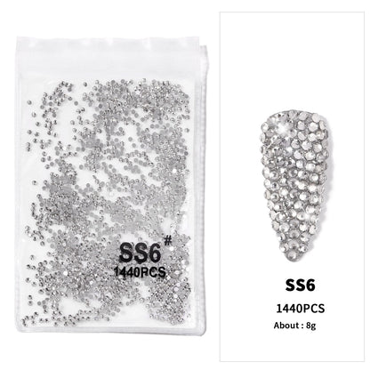 Crystal AB Rhinestone Nail Art Kit 12 Grid