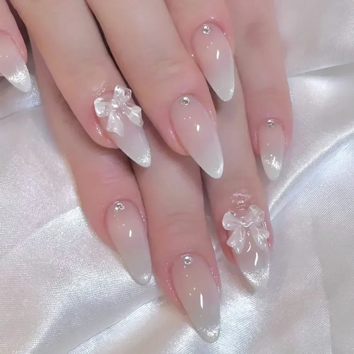 Pink Butterfly Ballet Press-On Nails