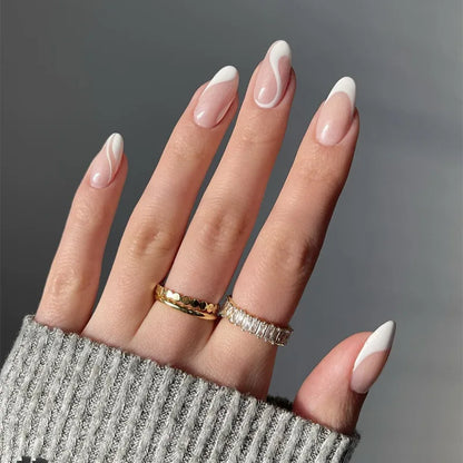Wine Red Almond Press-On Nails