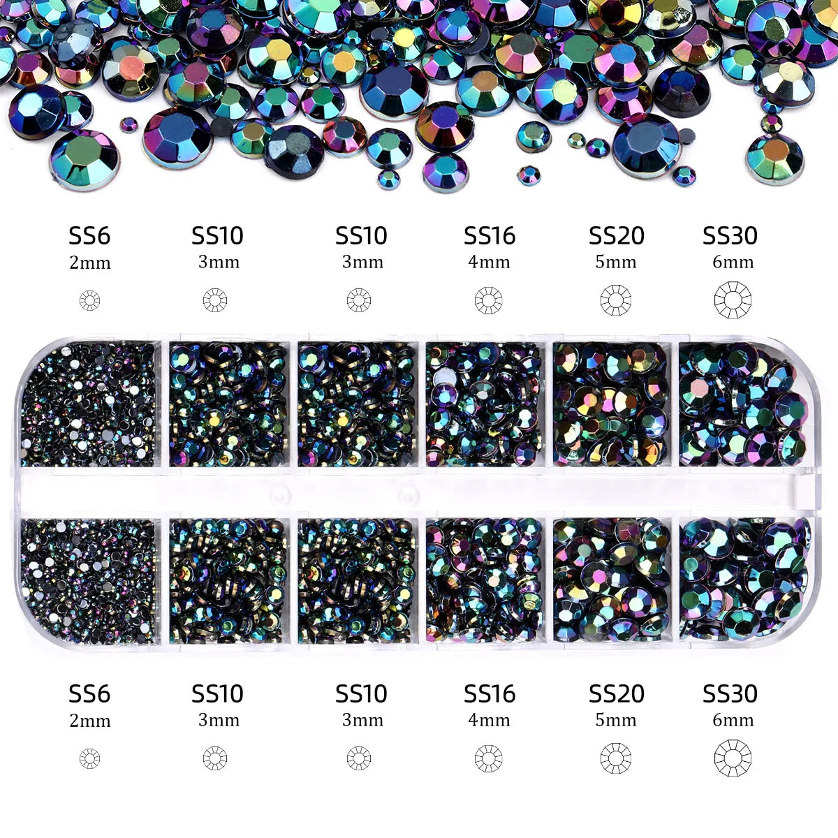 6mm Light Pink Heart Rhinestone 3D Nail Art Charms 50Pcs Flat-Back Crystal Manicure Accessory DIY Love Gems Stone Nail Decor*YK9