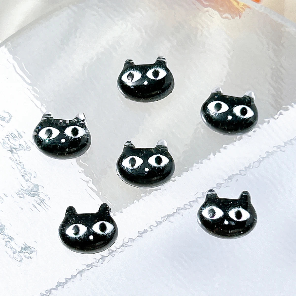 Cartoon Spider Cat Ghost Nail Charms 30pc