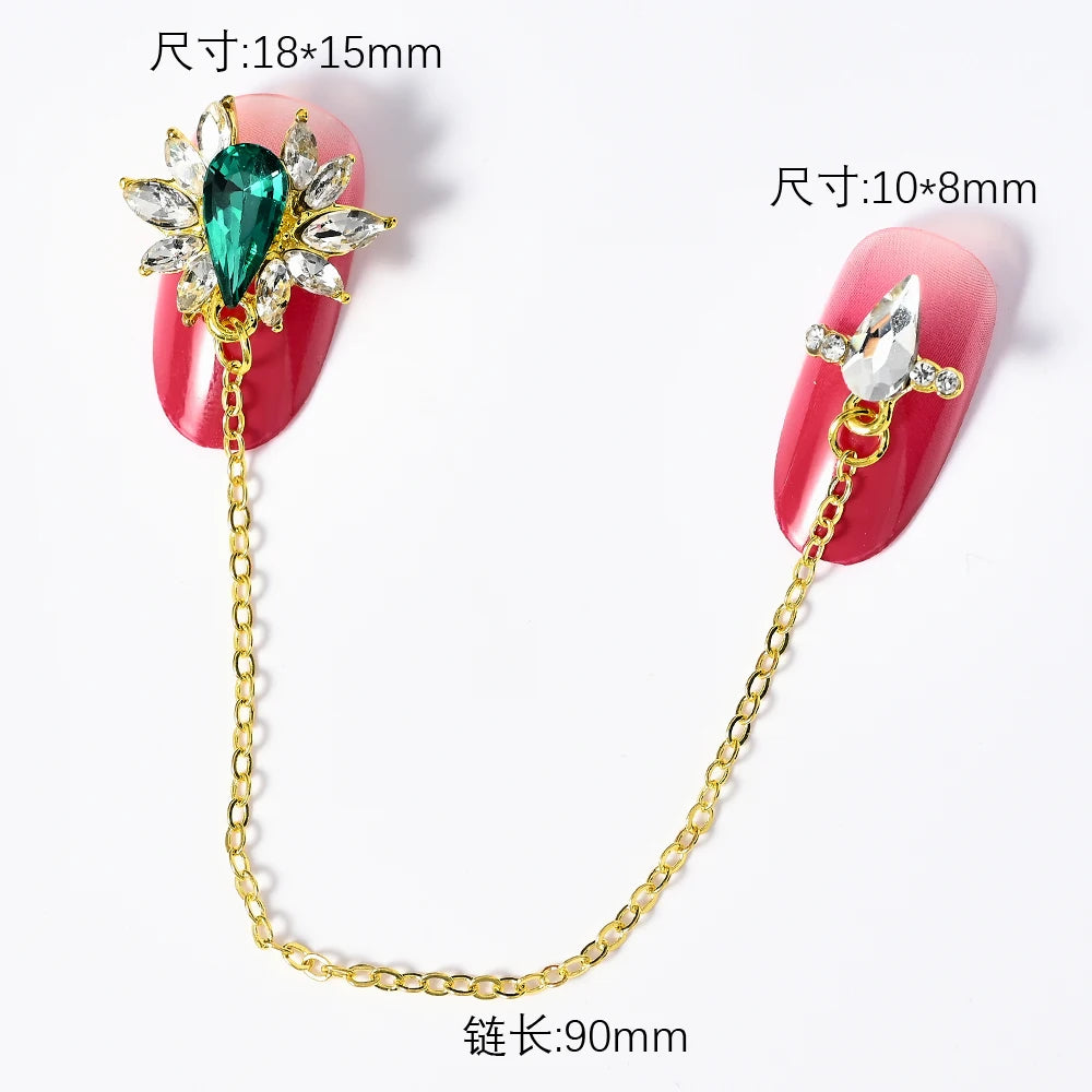 Zircon Pearl Luxury Nail Charms