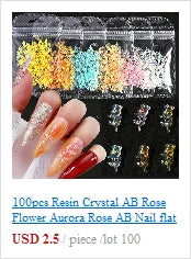 Aurora Glass Ice Cube Nail Foil Stickers 11pc