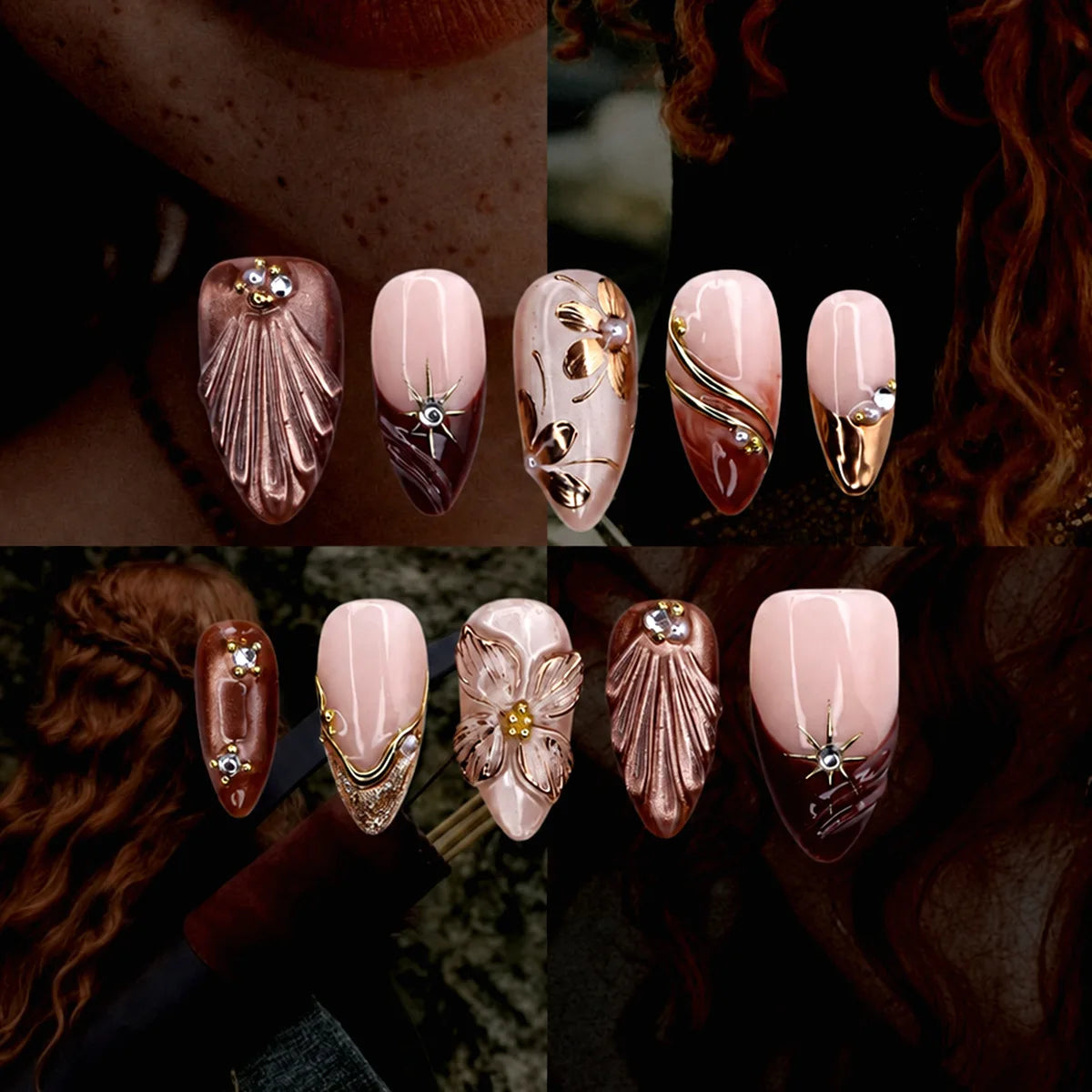 Pink Butterfly Ballet Press-On Nails
