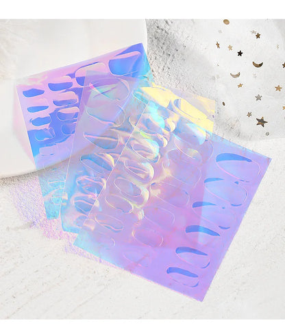 Aurora Glass Ice Cube Nail Foil Stickers 11pc