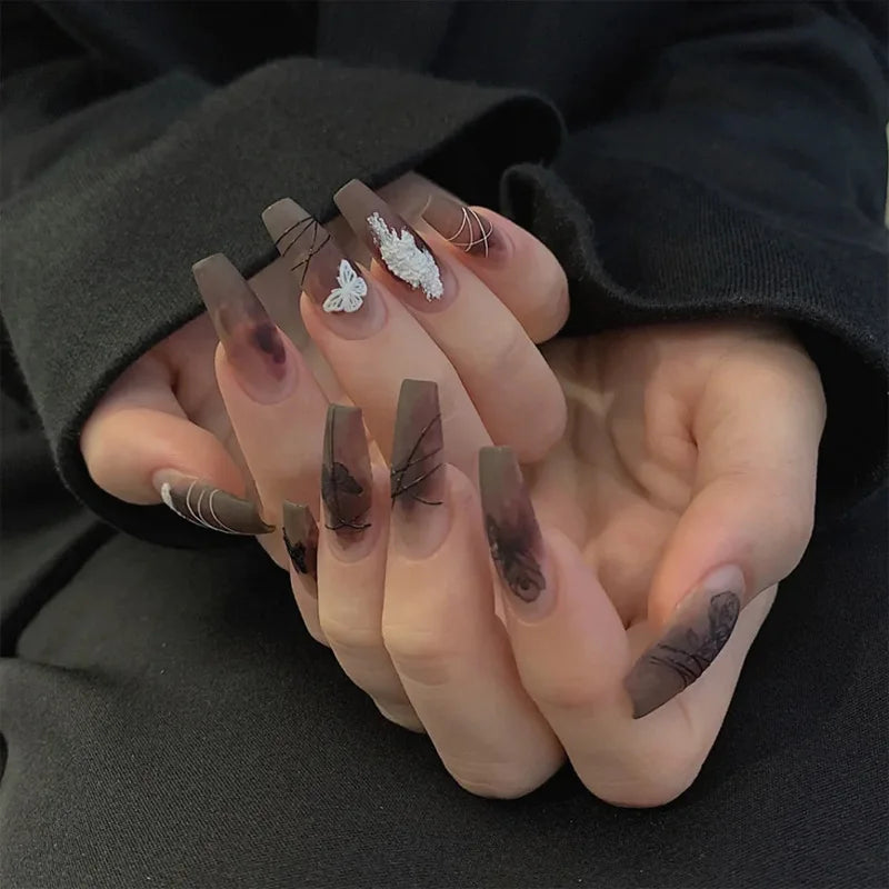 Ocean Star Moon Blue Press-On Nails