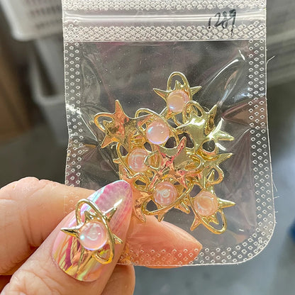Crystal Alloy French Court Nail Charms