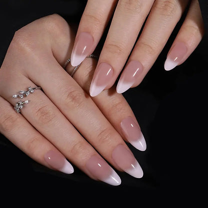 Pink Bow Almond Press-On Nails