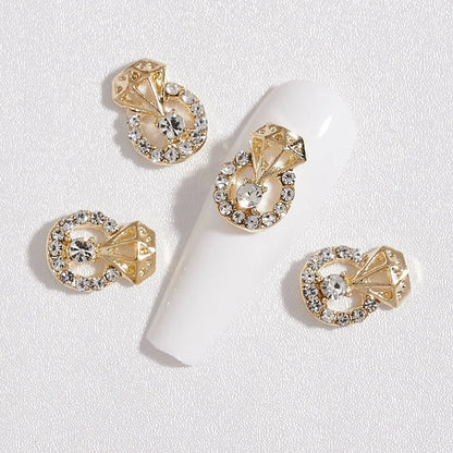 Crystal Alloy French Court Nail Charms