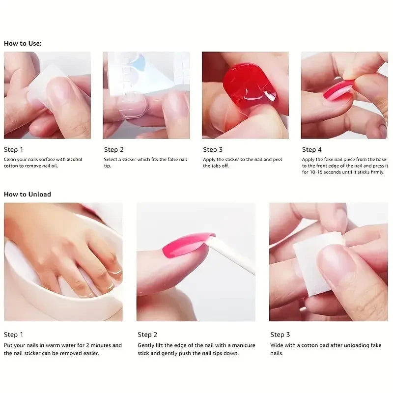 Peachy Gradient Coffin Press-On Nails