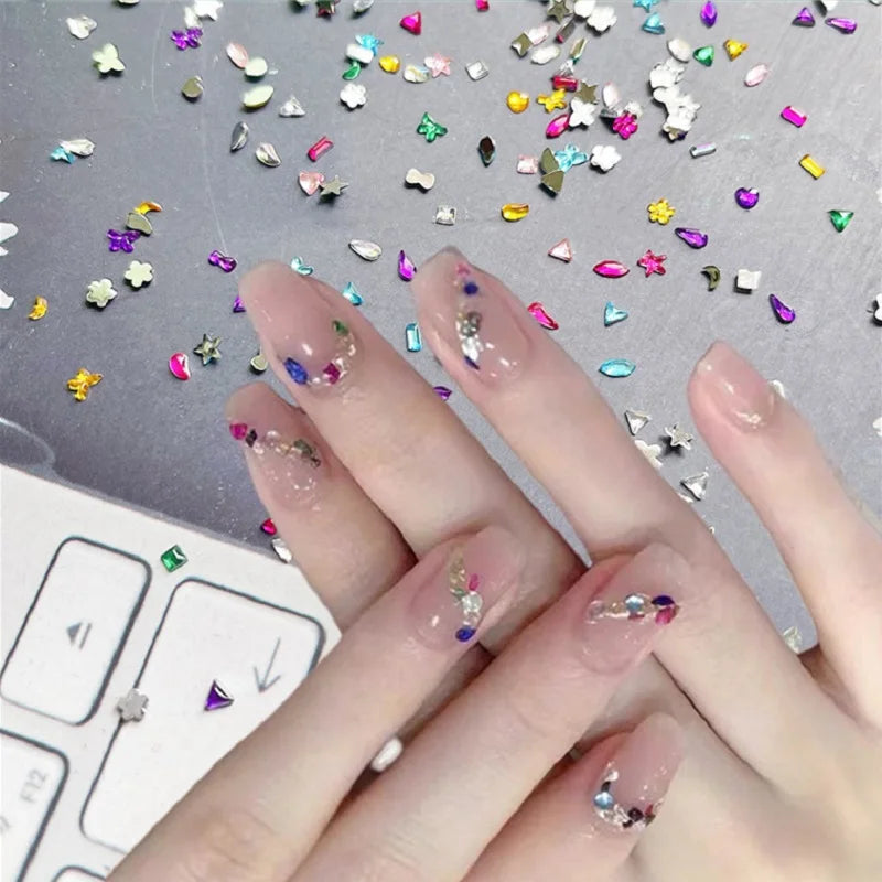 Acrylic Flatback Rhinestone Nail Decorations