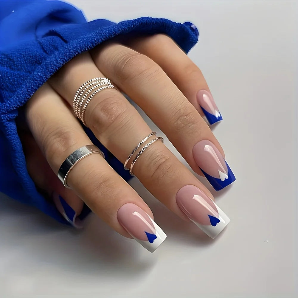 French Gradient Love Press-On Nails