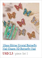 Aurora Glass Ice Cube Nail Foil Stickers 11pc