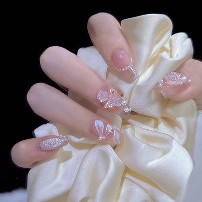 French Ballet Long Press-On Nails