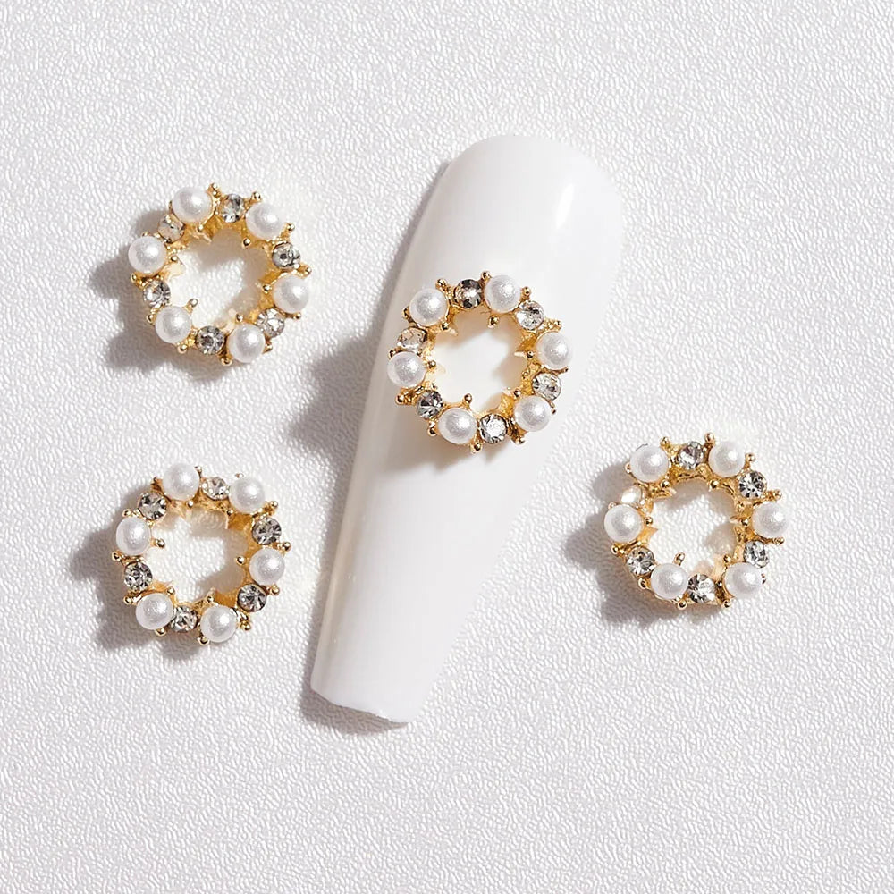 Crystal Alloy French Court Nail Charms