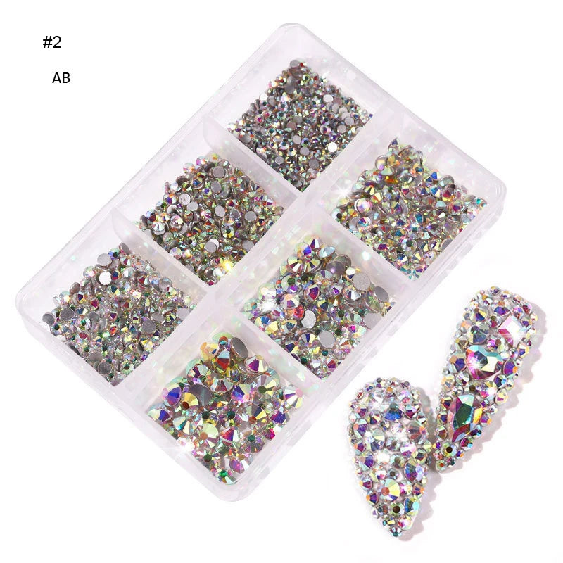 6mm Light Pink Heart Rhinestone 3D Nail Art Charms 50Pcs Flat-Back Crystal Manicure Accessory DIY Love Gems Stone Nail Decor*YK9