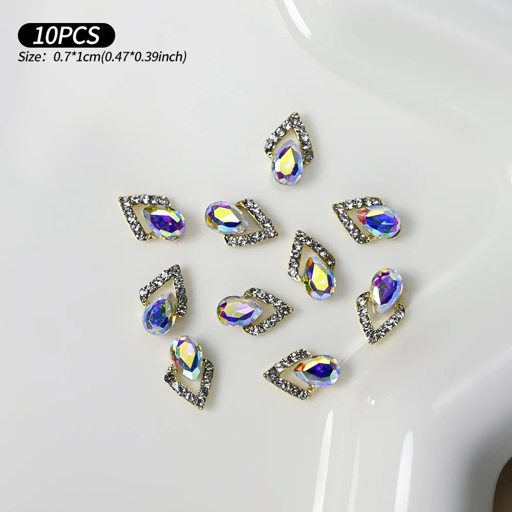 Zircon Pearl Luxury Nail Charms