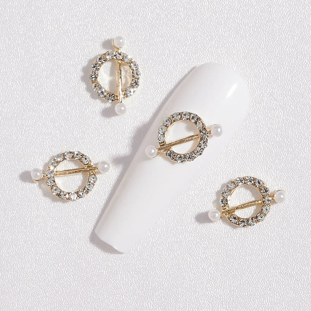 Crystal Alloy French Court Nail Charms