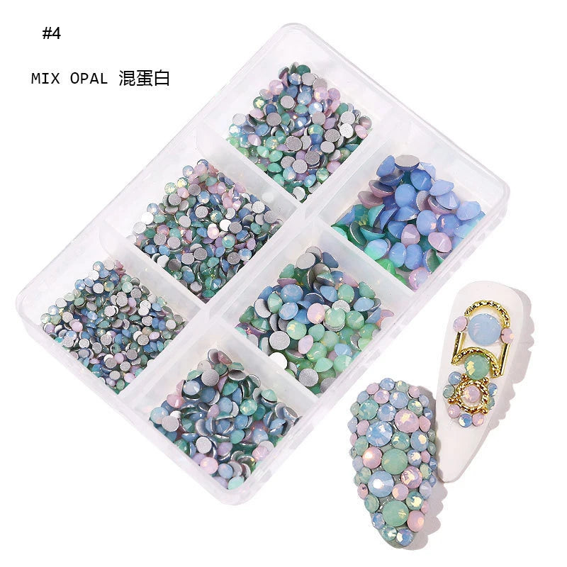 6mm Light Pink Heart Rhinestone 3D Nail Art Charms 50Pcs Flat-Back Crystal Manicure Accessory DIY Love Gems Stone Nail Decor*YK9