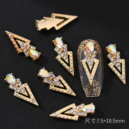 Crystal Alloy French Court Nail Charms
