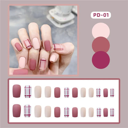 Ocean Star Moon Blue Press-On Nails