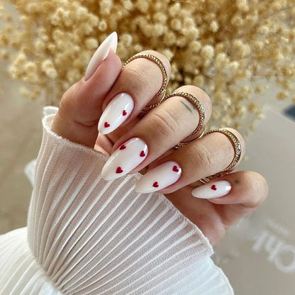 Wine Red Almond Press-On Nails