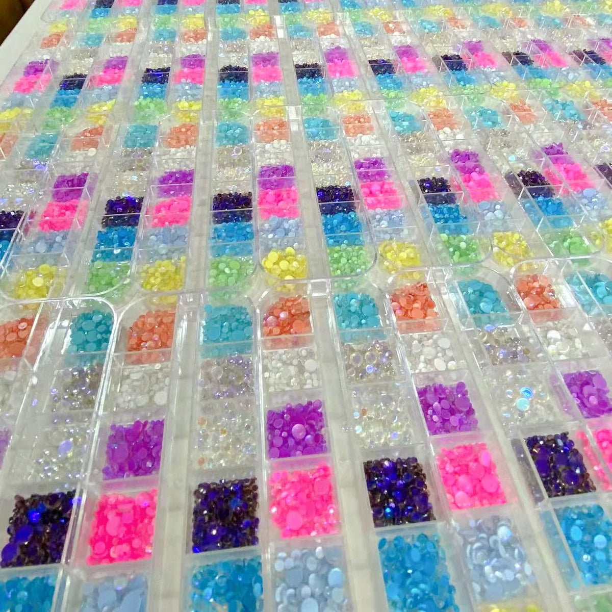 Mermaid Bubble Aurora Glass Nail Charms