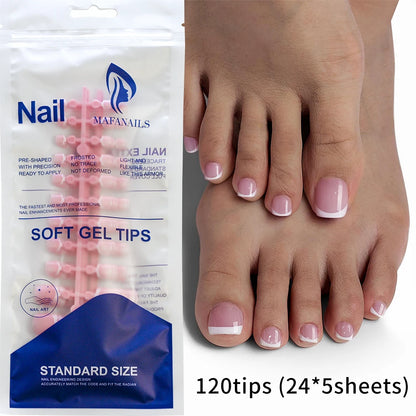 Light Pink Square Press-On Nails 100pc