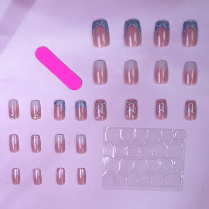 French Gradient Love Press-On Nails