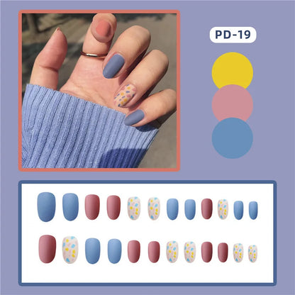 Ocean Star Moon Blue Press-On Nails