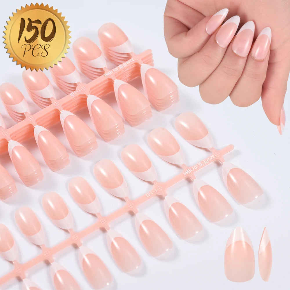 Light Pink Square Press-On Nails 100pc