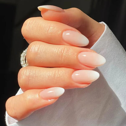 Pink Bow Almond Press-On Nails