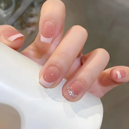 Black Bow Ballerina Press-On Nails
