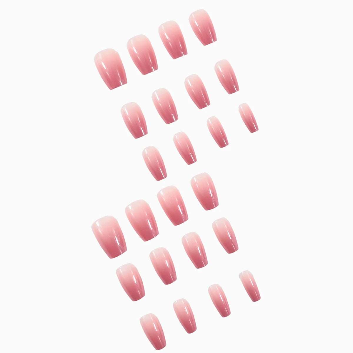 Peachy Gradient Coffin Press-On Nails