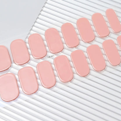 16Tips Semi-cured Gel Nail Stickers Red/Wine Red Nails Gel slider UV lamp Cured Extended Nails DIY Women Nails Decal Decor Gifts