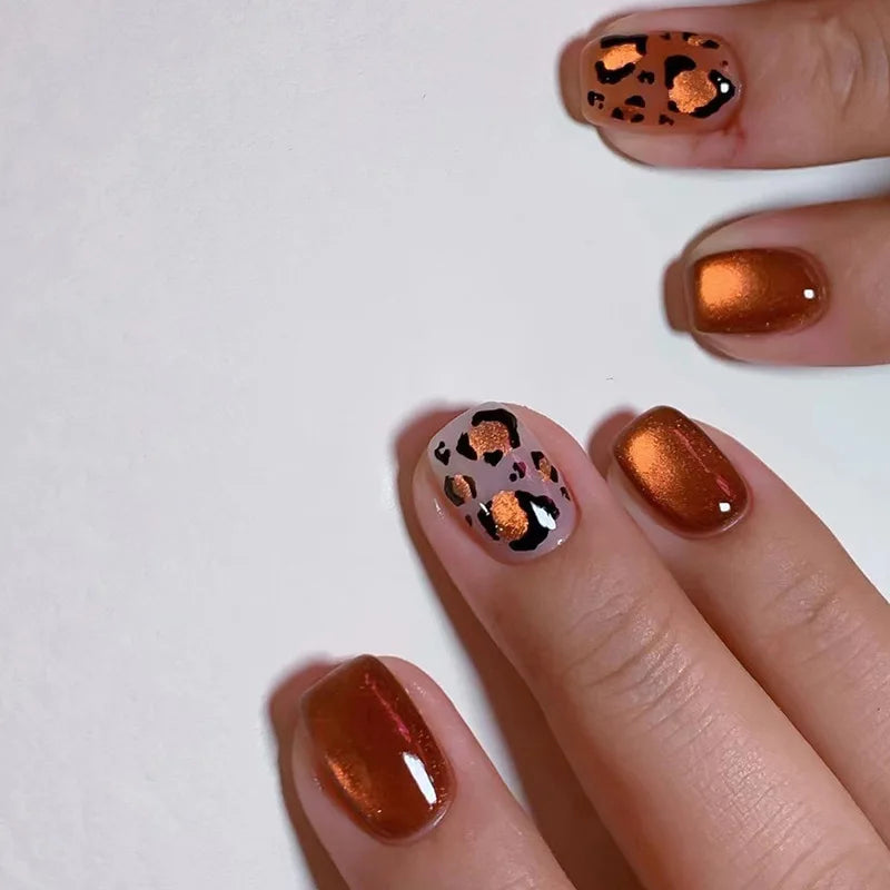 Pink Gradient Oval Press-On Nails