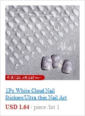 Aurora Glass Ice Cube Nail Foil Stickers 11pc