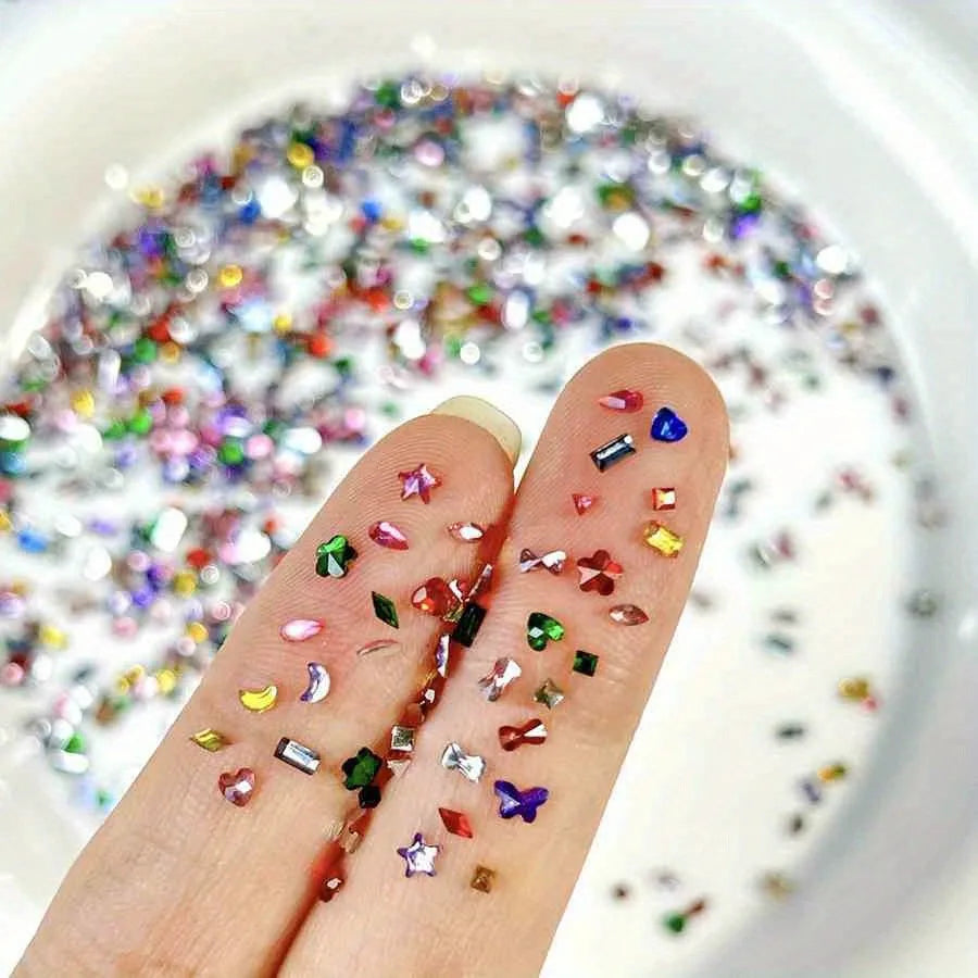 Mini Rhinestone Diamond Nail Decorations
