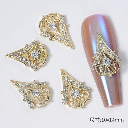 Zircon Pearl Luxury Nail Charms