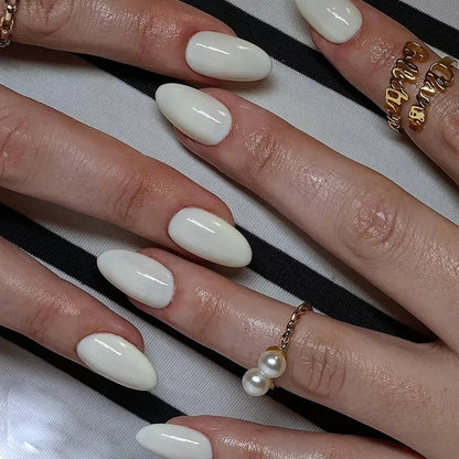 Wine Red Almond Press-On Nails