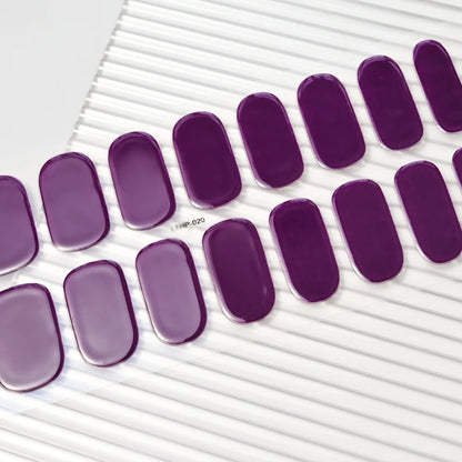 16Tips Semi-cured Gel Nail Stickers Red/Wine Red Nails Gel slider UV lamp Cured Extended Nails DIY Women Nails Decal Decor Gifts