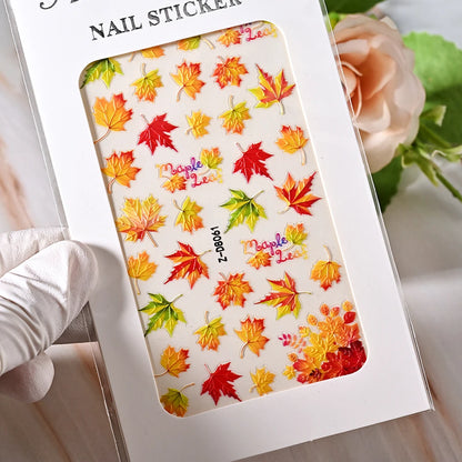 5D Sea Nail Art Stickers Embossed Self-Adhesive Ocean Beach Style Nail Slider Kawaii Starfish/Shell/Coral Reef Decor Nail Decals