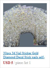 Aurora Glass Ice Cube Nail Foil Stickers 11pc