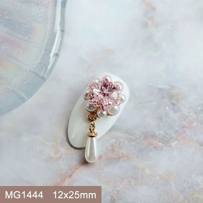 Summer Fruit Zircon Nail Charms 10pc