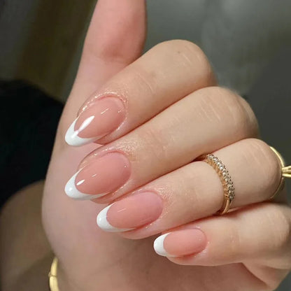 Wine Red Almond Press-On Nails