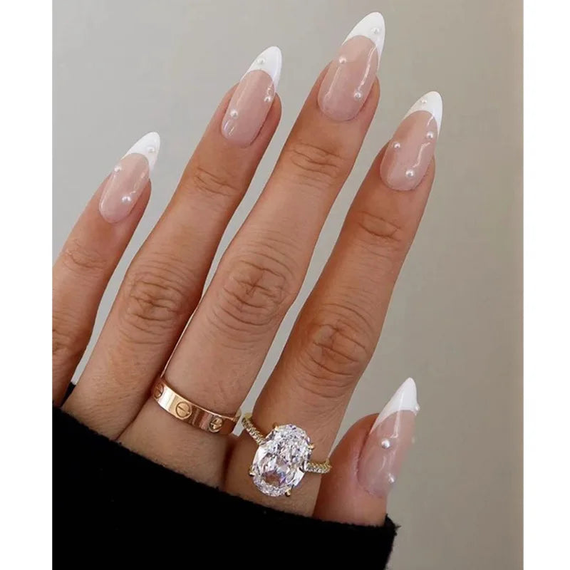 Wine Red Almond Press-On Nails