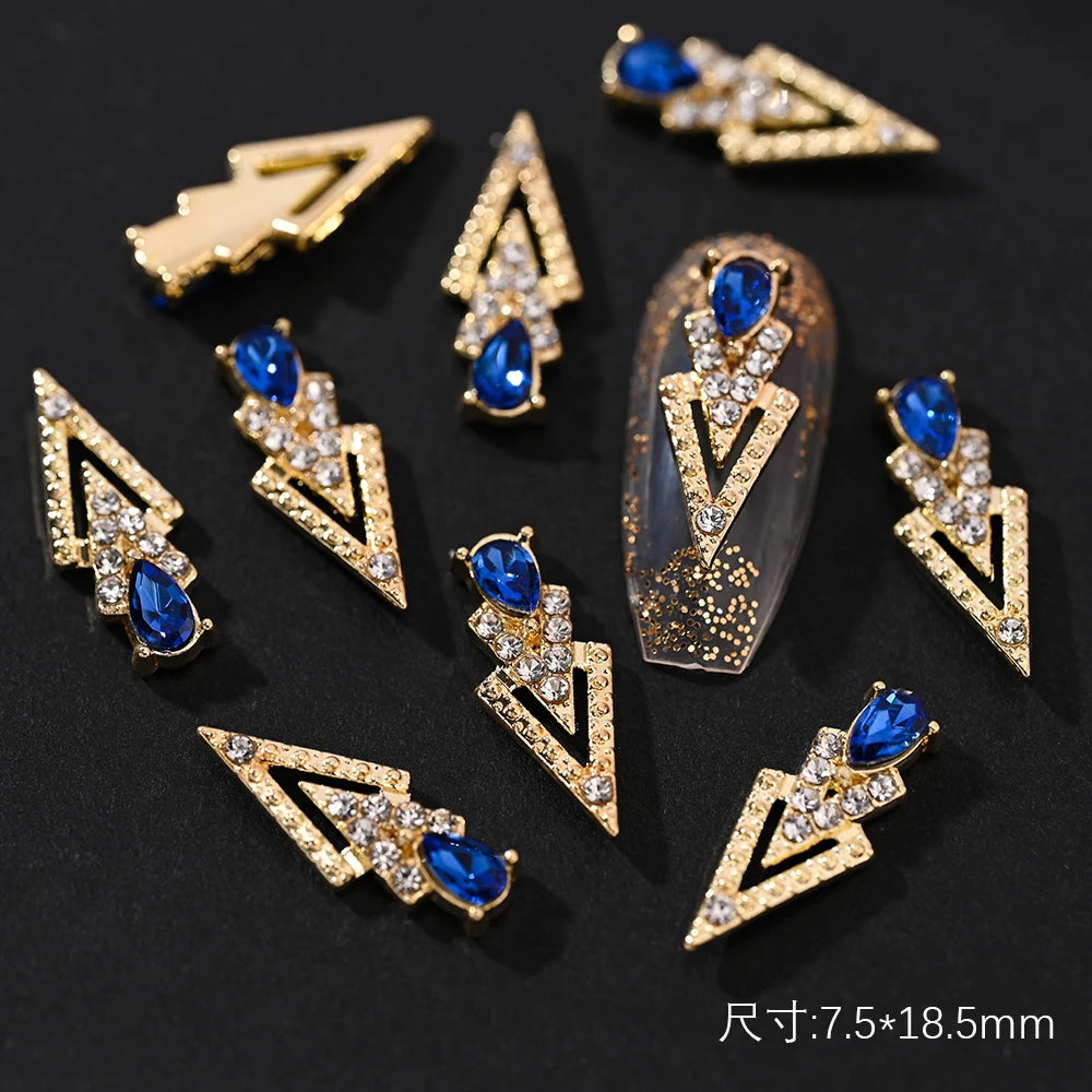 Crystal Alloy French Court Nail Charms
