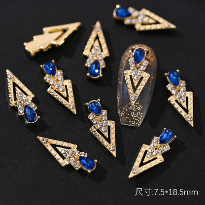 Crystal Alloy French Court Nail Charms