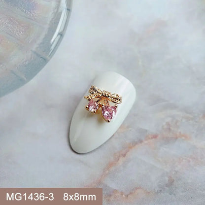 Summer Fruit Zircon Nail Charms 10pc