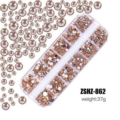 6mm Light Pink Heart Rhinestone 3D Nail Art Charms 50Pcs Flat-Back Crystal Manicure Accessory DIY Love Gems Stone Nail Decor*YK9